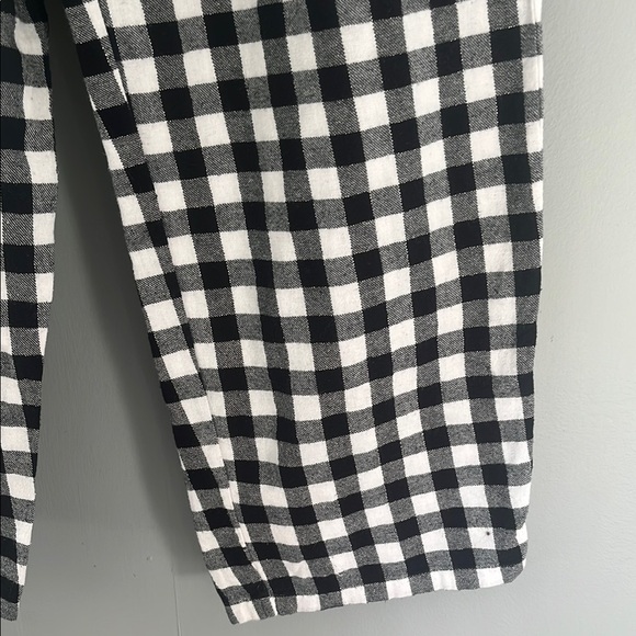 Black and White Checkered Joggers with Elastic Waistband “BRUINS” - Picture 5 of 7